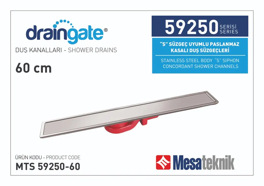 MTS 59250 S Sifon Uyumlu Paslanmaz Kasalı Seri