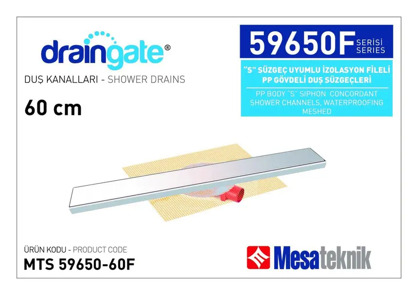 MTS 59650F S Sifon Uyumlu İzolasyon Fileli Klasik Seri