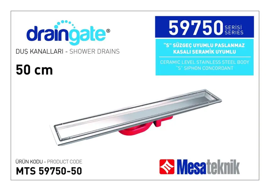 MTS 59750 S Sifon Uyumlu Seramik Montajlı Seri
