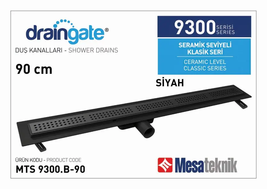 MTS 9300B Seramik Seviyeli Klasik Seri Mat Siyah