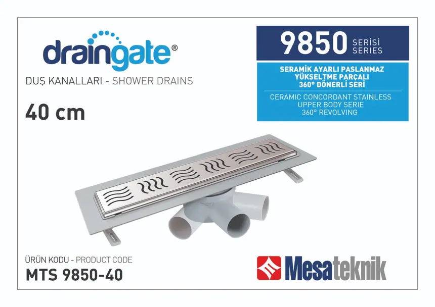 MTS 9850 Seramik Ayarlı Yükseltme Parçalı 360º Dönerli Seri